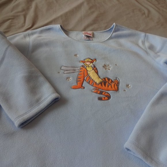 DISNEY Tigger Pullover Fleece Women's Long Sleeve Size Large (GUC) - Picture 4 of 4